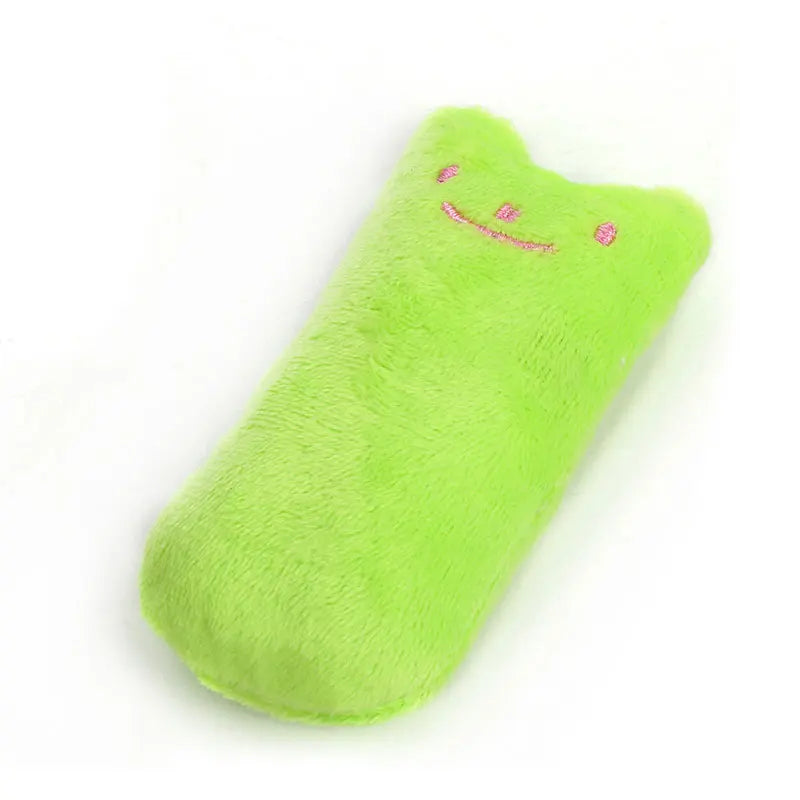 Teeth Grinding Catnip Toys Funny Interactive Plush Cat Toy Pet Kitten Chewing Vocal Toy Claws Thumb Bite Cat mint For Cats