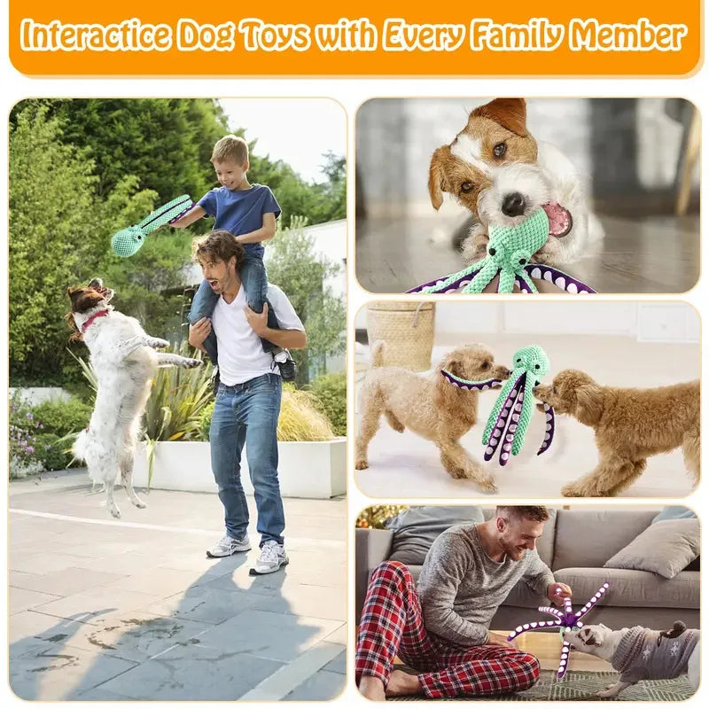 Interactive Octopus Chew Toy — Cats & Dogs