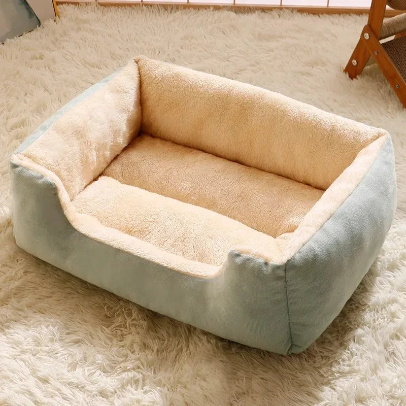 Cozy Winter Cat & Dog Bed — Soft Basket House