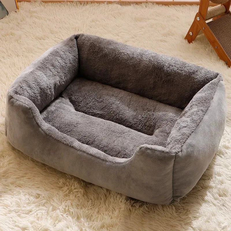 Cozy Winter Cat & Dog Bed — Soft Basket House