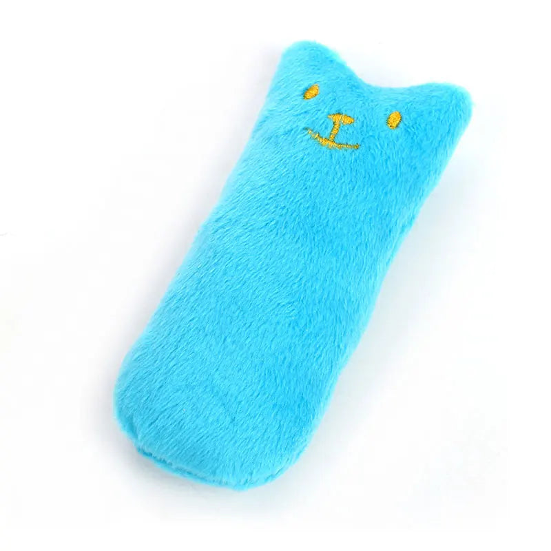 Teeth Grinding Catnip Toys Funny Interactive Plush Cat Toy Pet Kitten Chewing Vocal Toy Claws Thumb Bite Cat mint For Cats