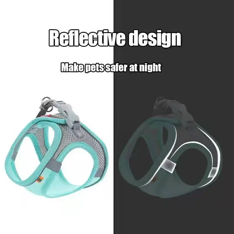 Reflective Adjustable Pet Harness — Cats & Small/Medium Dogs