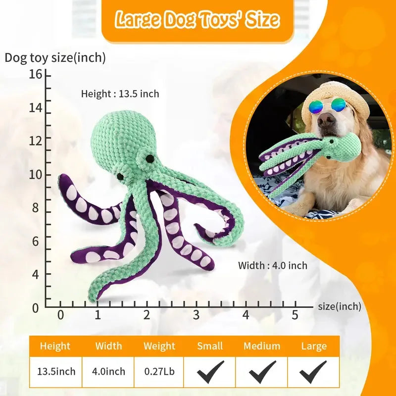 Interactive Octopus Chew Toy — Cats & Dogs