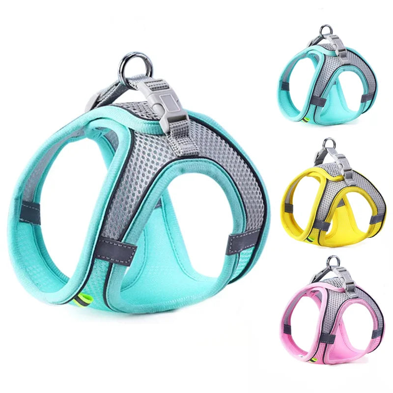 Reflective Adjustable Pet Harness — Cats & Small/Medium Dogs