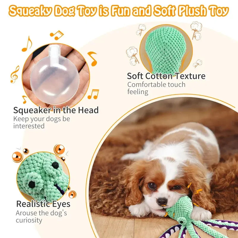 Interactive Octopus Chew Toy — Cats & Dogs